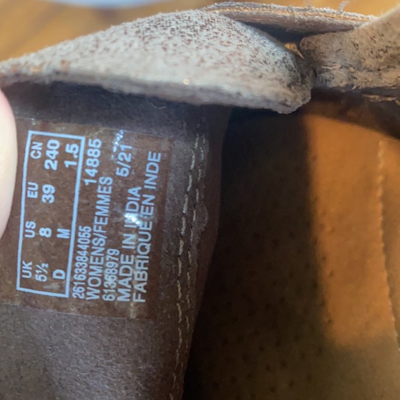 Clarks Ultimate Comfort Collection Gold Shimmer Penny Loafers Women's 8M - Picture 14 of 15